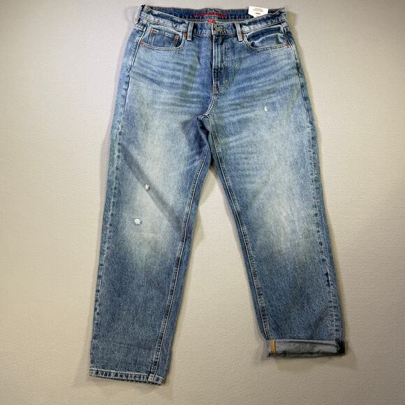 Lucky Brand Denim - Lucky Brand Women's Mid-Rise Relaxed-Leg Boy Jeans, Easy Like Sunday, 30/10 $99